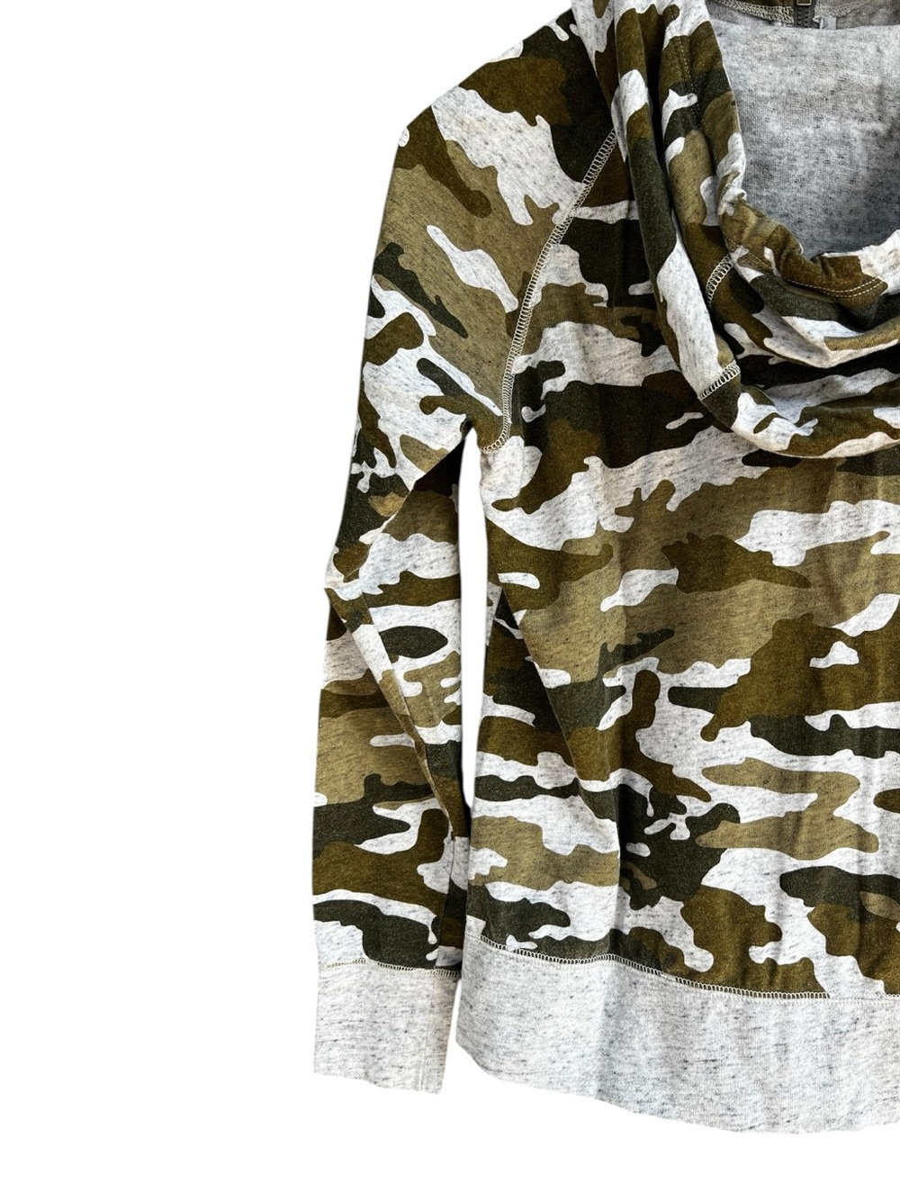 Nike Gym Vintage Camo Full Zip Hoodie Jacket Womens Small Green Black Y2K - Picture 8 of 13